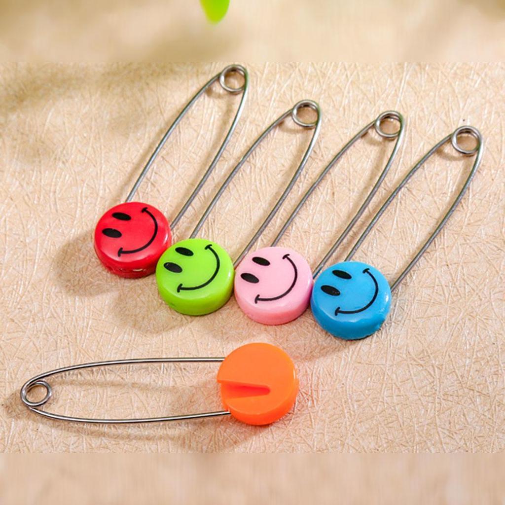 10pcs//100pcs Needles Safety Pins Sewing Brooch Holder Safe Clips for Baby Diaper