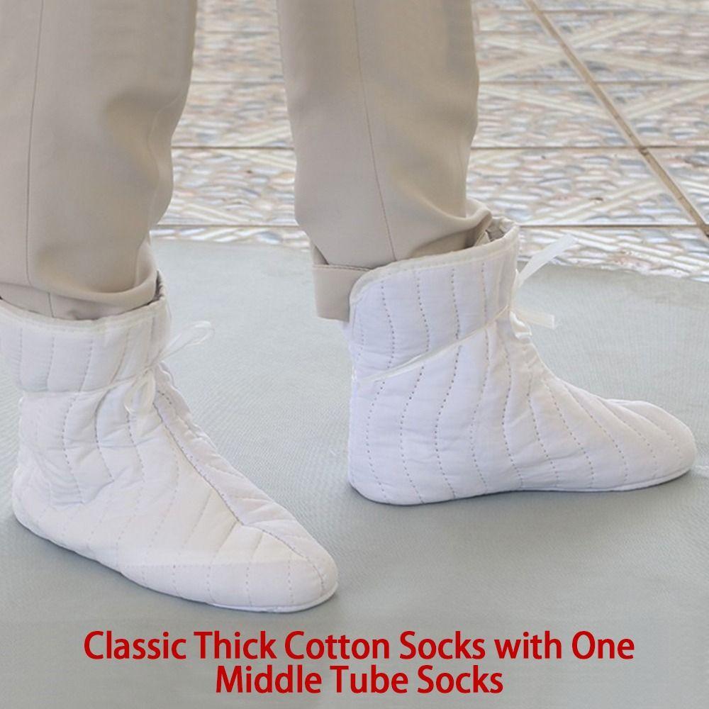 Mid Tube Thickened Cotton Socks With Laces Sleep Socks Labor Protection Sock  Winter Season