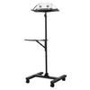 Projector Stand, 2 Shelves Laptop Floor Stand, Projector Stands Table with Adjustable Height 860 to 1360mm, I-Beam Frame Projectors Stands Tripod for