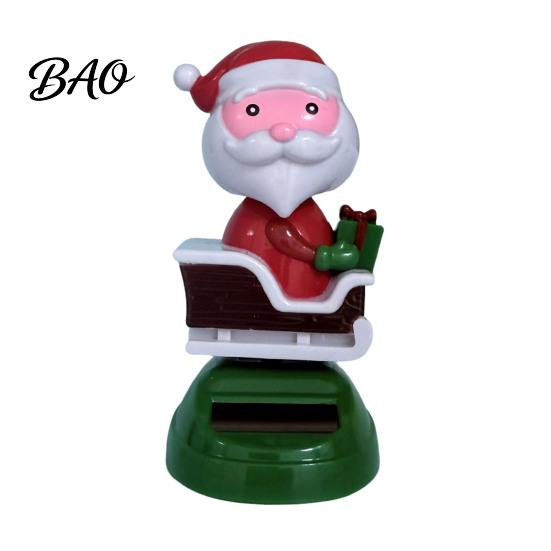 Funny Snowman Desk Decor Solar Powered Dancing Car Ornament, Creative Dashboard Christmas Cartoon Figure for Swing Figures Cars Auto Interior