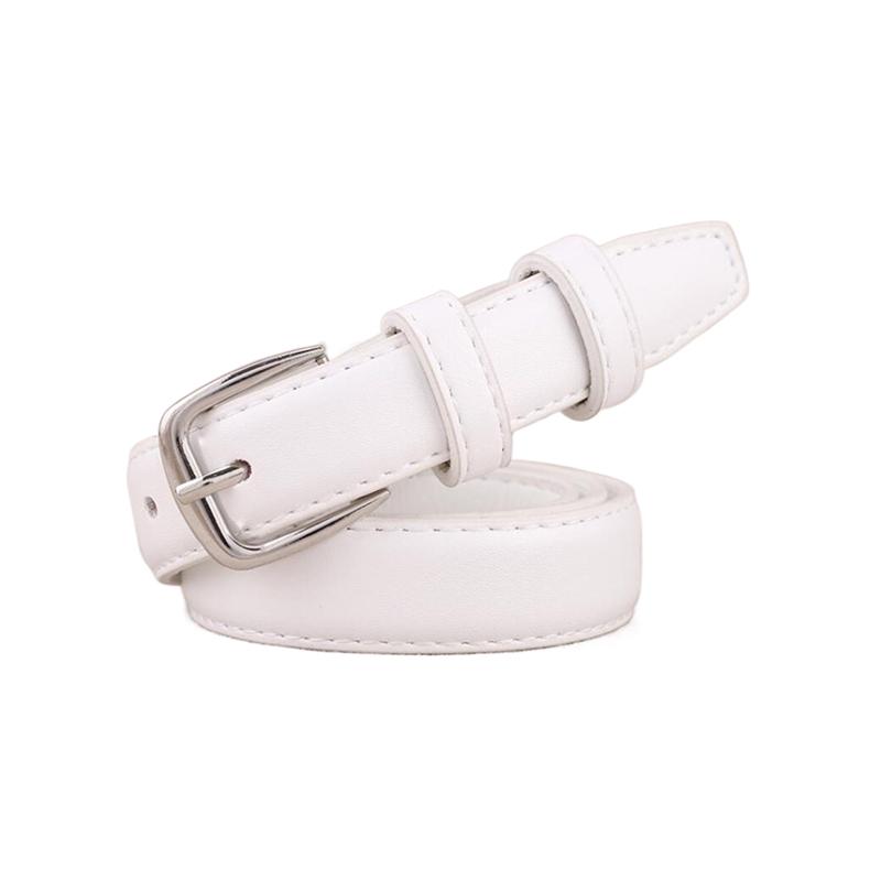 1Pc Women's Fashion PU Leather Metal Buckle Belt Girls Dress Jean Pants Waistband Belts For Lady High Quality Ladies Dress Belt