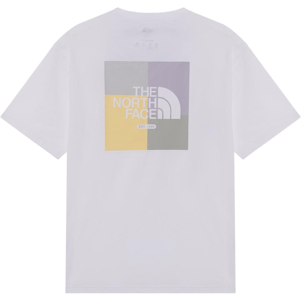 The North Face Color Peak Ex Loose Fashionable Versatile Short Sleeve T-Shirt Men tops White NT7UR24K