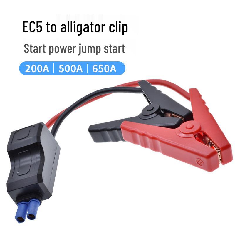 Car Battery Jump Starter Clamps with EC5 Anti-Reverse Crocodile Clips