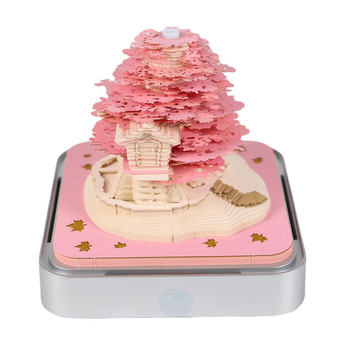 Christmas Promotional Gift Item 3D Memo Pad Business Gift Set Sticky Notes Cube 3D Model Paper Calendar for Promotion