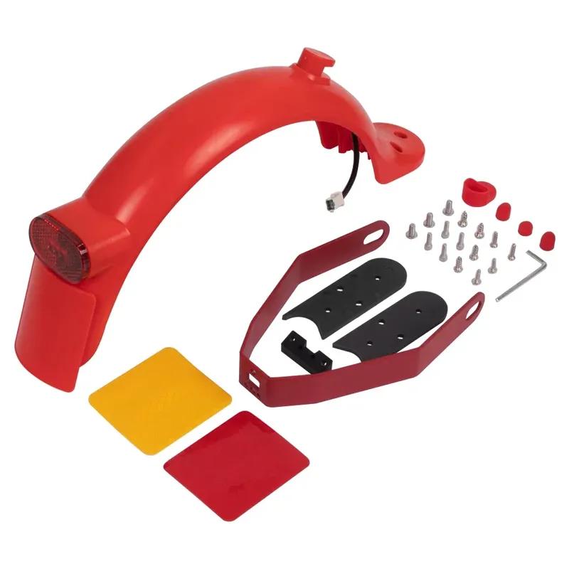 Rear Mudguard Set for Xiaomi M365 Pro 2 Mi3 Electric Scooter Fender Brake Taillight With Gap Cover Pad Reinforced Holder Set