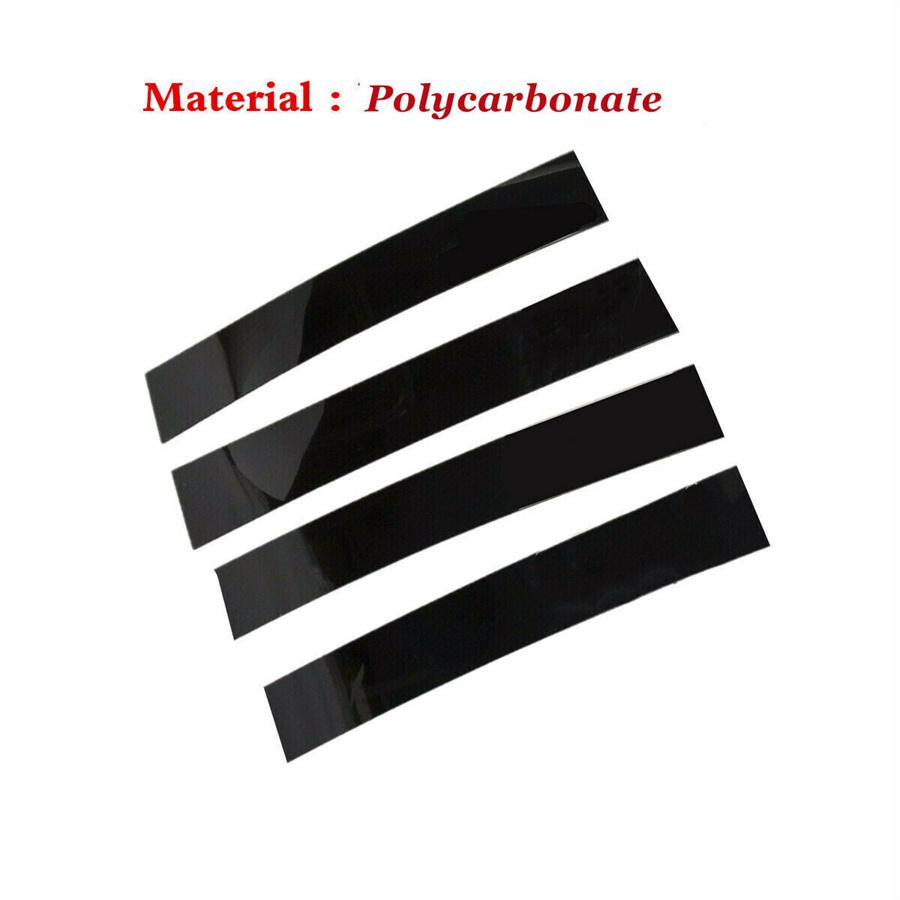 For 2007-2114 Cadillac Escalade Pillar Posts Cover Door Trim Kit Gloss Black 4x