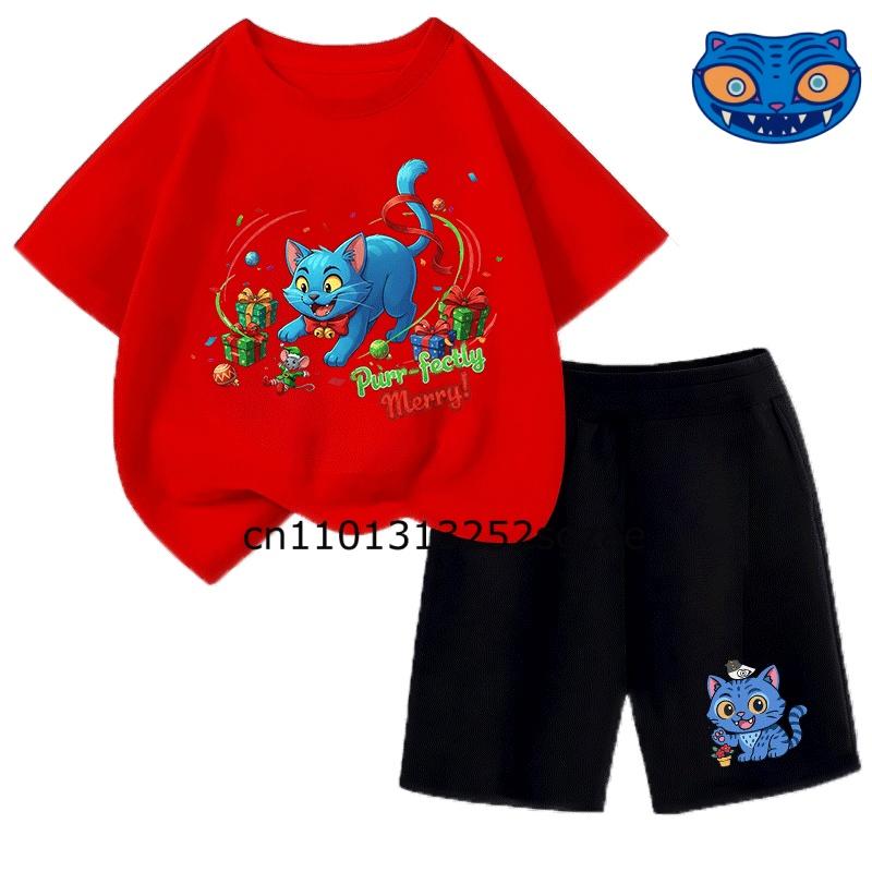 Kpop Demon Hunter 2026 Summer T-shirt Set: Cute Cartoon Style Outfits for Stylish Boys & Girls, Great as a Special Birthday Gift
