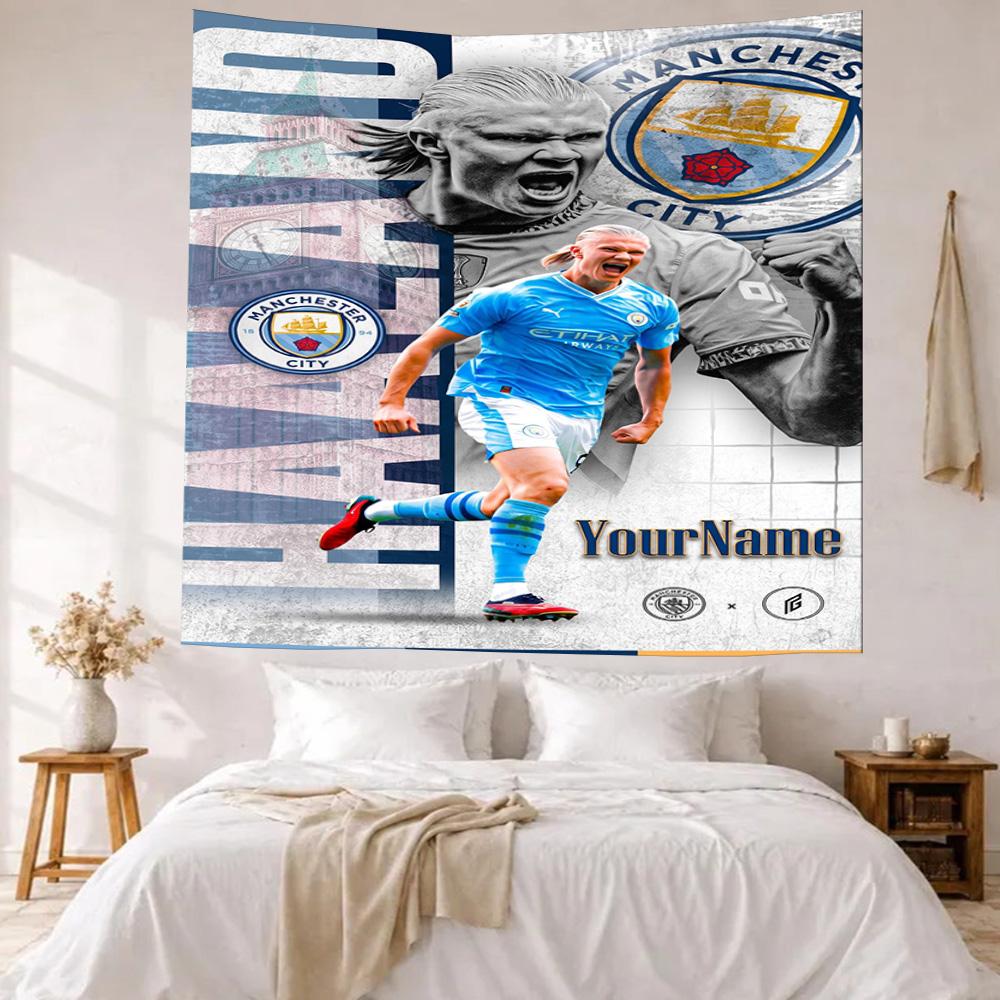 Haaland Custom Your Name Wall Decor Tapestry Art For Pet Memorial Birthdaywedding Party Backdrop Family Gift