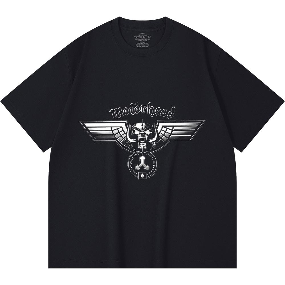 230 g/m² 100% Baumwolle Heavy Metal T-Shirt Rockband Beliebte Musik Druck Unisex Schweres Baumwoll-T-Shirt