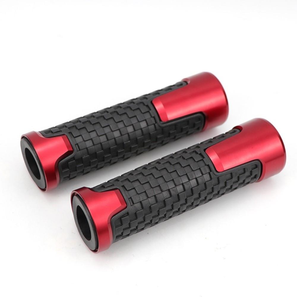 Rubber Moto Handlebars Grip CNC Aluminum Moto Handle Grip Handlebar Hand Grips Motorbike Parts