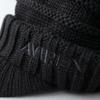 AVIREX Chunky Brimmed Knit Loose Knit Newsboy Cap for Men and Black Cap, Fit, Women, Winter,