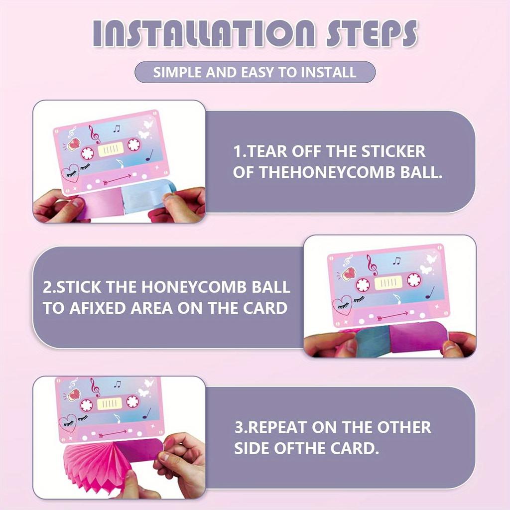 9pcs Birthday Party Decorations Music Lover Honeycomb Centerpieces, Singer Themed Party Fans Celebration Party Supplies, Concerts Decor Supplies