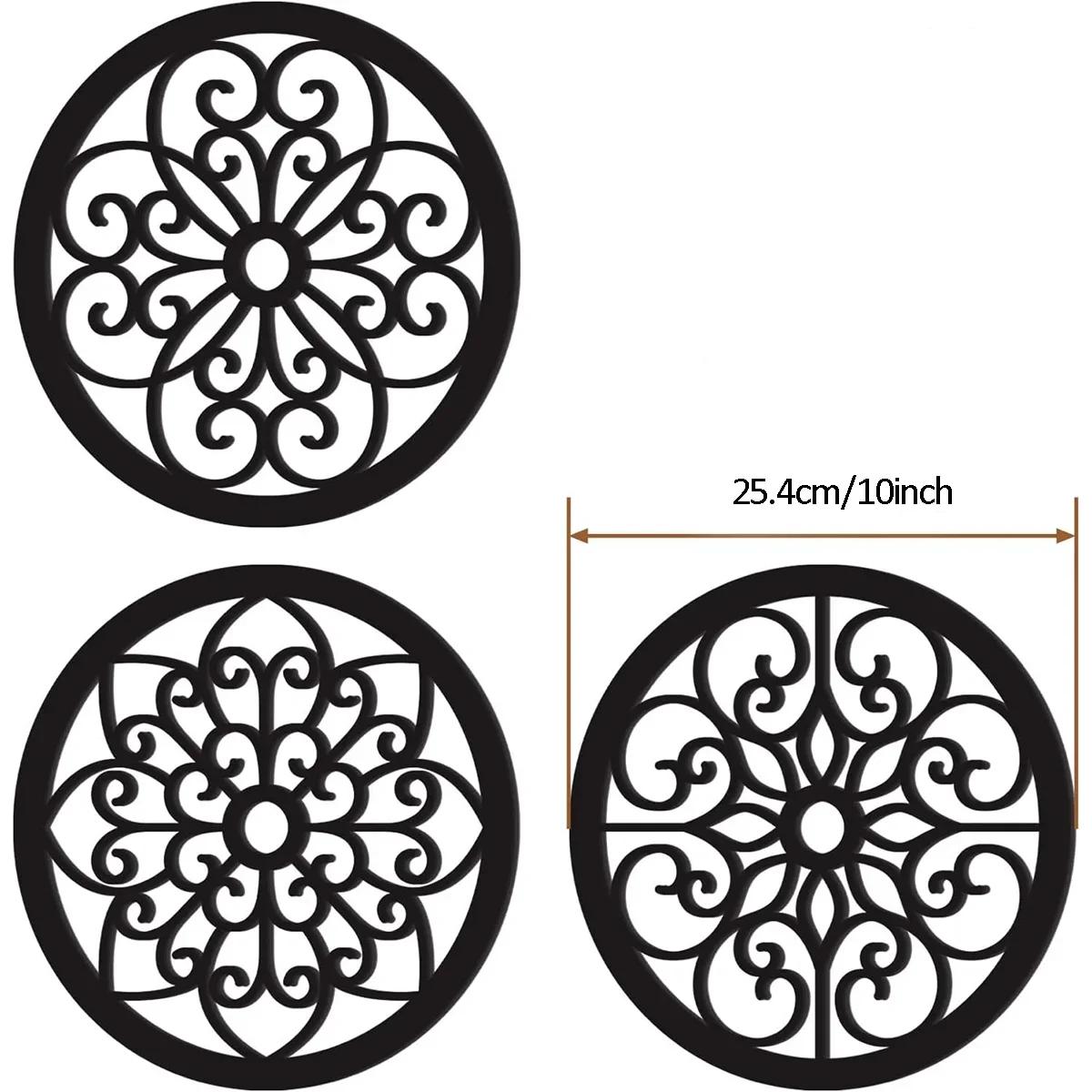 

3 шт. Металлический настенный декор в деревенском стиле – Современный фермерский стиль. Подвесные украшения для гостиной, спальни, прихожей, офиса и кухни. чёрный