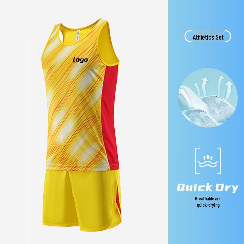 Unisex Quick-Dry Athletics Training Set (Vest & Shorts)