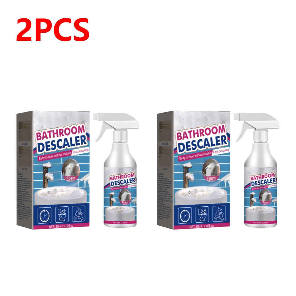 60ML Bathroom Foam Cleaner Spray Powerful Descaling Cleaning Foam Cleaning Agent for Bathtub Toilet Shower Sink Glass Ceramic