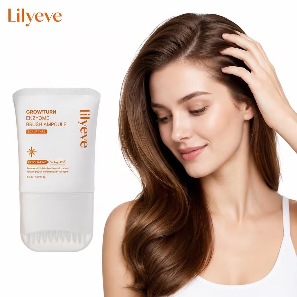 lilyeve Glow Turn Pennello Esosoma Ampolla 100ml siero esosoma per cuoio capelluto con caffeina biotina peptide