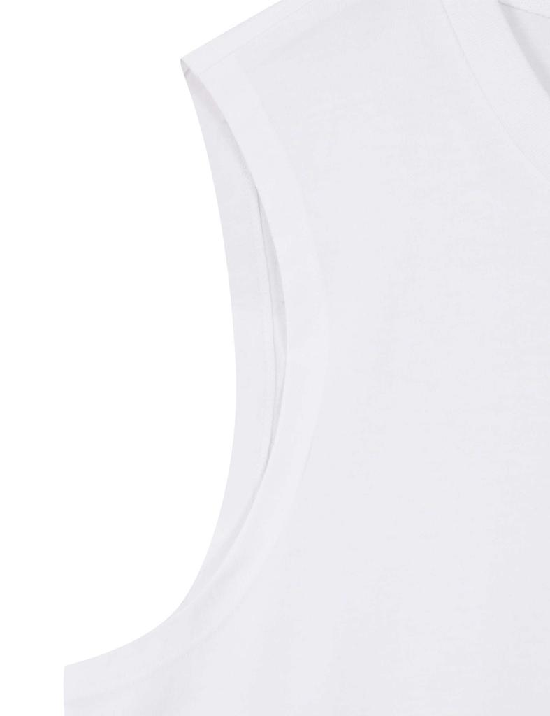 Enbiei Small Logo Sleeveless White