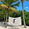 Creme-Dackel & Herzen Schnelltrocknendes Badetuch Mikrofaser Strandtuch - leicht Gewicht Schwimmen Camping Yoga Strand Out