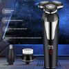 Electric Shaver with Intelligent High-power LCD Display, Rechargeable, Full-body Water-washable Beard Trimmer