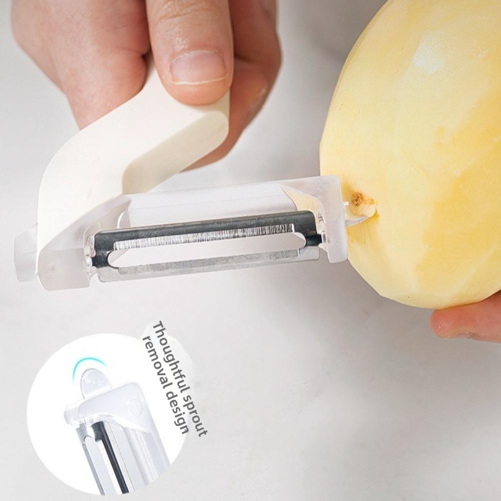 Ergonomic Handle 2-in-1 Fruit Peeler Rotatable Carrot Grater Multifunctional Peeler Cucumber