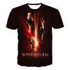 Supernatural TV Series 3D Print T-Shirts Men Women Fashion Streetwear Oversized Short Sleeve T Shirt Male Tees Tops Man Clothing