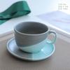 Retro Ceramic Coffee Cup And Saucer Set Creative Souvenir Cup Afternoon Tea Mug Coarse Pottery Coffee Cup