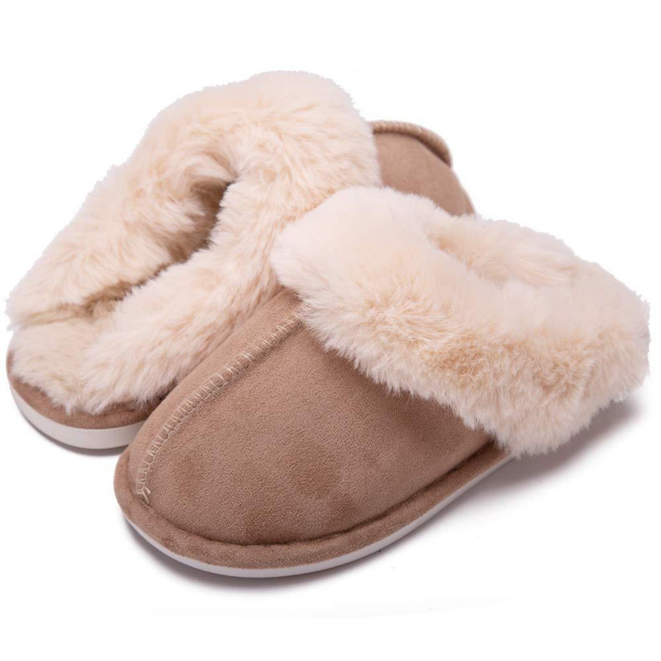 

Luxurious Solid Color Fluffy Home Slippers - Ultra-Soft Sole, Cozy Platform Design, Plush Lined, Backless Non-slip - Quiet Mute Shoes Ultimate Comfort 40-41