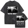 Washed Vintage Natos Waor Hijos De La Ruina Logo Album Merch T Shirts Mens Women Hip Hop Gothic Short Sleeve Tshirt Streetwear