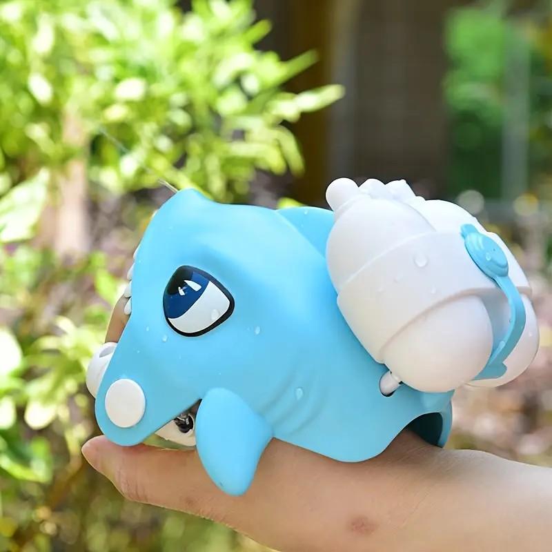 Animal Manual Water Gun, Ultra-long Range, Clown Fish Crocodile Shark Dinosaur Shape Water Gun, Color Mixing