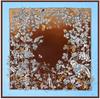 130cm Silk Scarf Women Large Shawls Floral Birds Print Ombre Stoles Square Bandana Luxury Kerchief Scarf Female Foulards