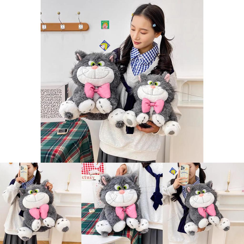 Lucifer Cat Plush Toy With Short Plush Material For Kids And Teens