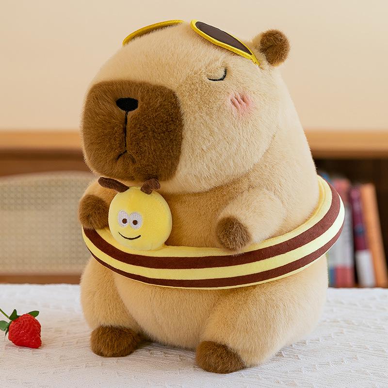 Adorable Capybara & Bear Plush Toy - Perfect Birthday Gift