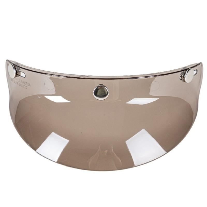 Universal 3/4 Helmet Visor Shield 3-Snap Helmet for Peak Lens Odorless Retro Len