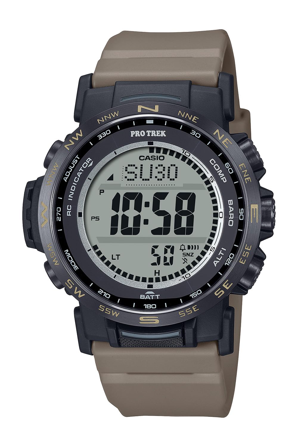 

Pro Trek Watch Radio Made with Environmentally Friendly Dark Coyote Color [Casio] [Climber Line] Solar, Materials, PRW-35LD-5JF, Men s,