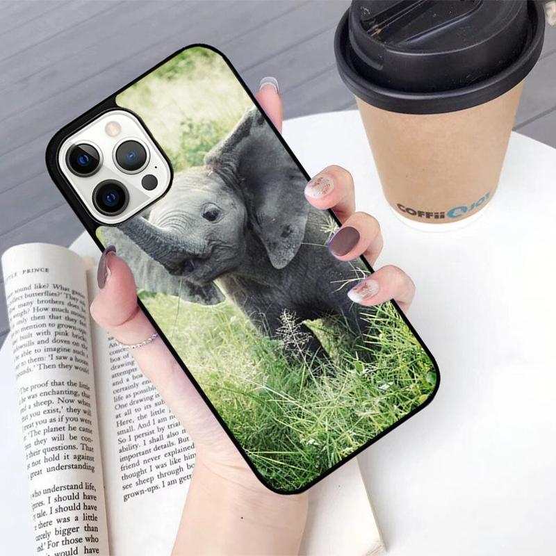 African Elephant Silhouette Phone Case For iPhone 17 Air 13 12 14 15 16  Cover For Apple Pro Max 6S Plus Coque