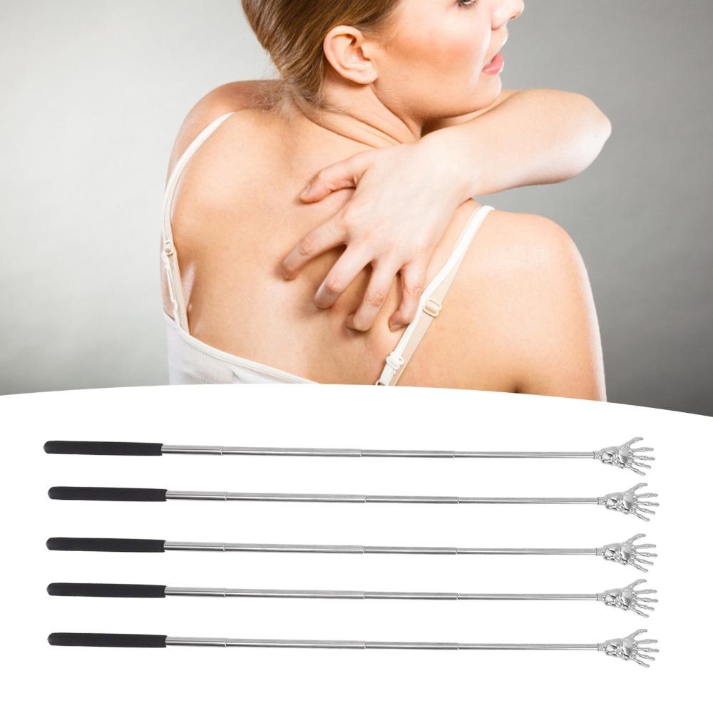 5Pcs Telescopic Back Massager Stainless Steel Massage Tool High Quality Back Scratcher  Personal Use
