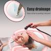 Lavabo Portatile Gonfiabile per Lavare i Capelli Poggiatesta Gonfiabile Incorporato Testa in Su Lavabo per Shampoo