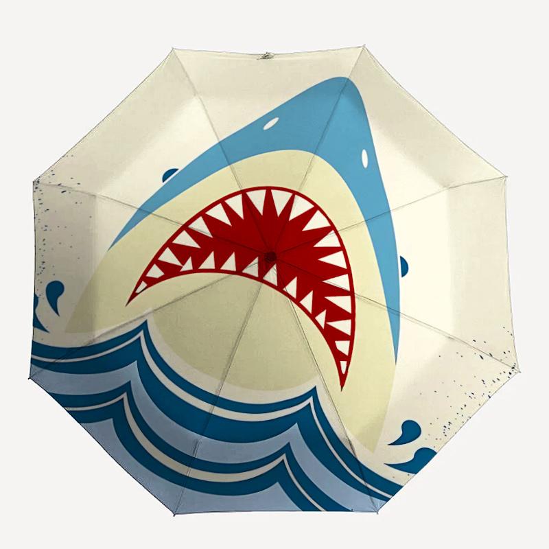 

1pc Shark Umbrella That Opens Closes Automatically Perfect Gift with a Convenient Folding Mechanism 49