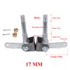 Articulation de Knuckle de Roue Avant à 3 Goujons 15mm/17mm Moyeu de Roue 5"/6" Pour Bricolage Pièces de Go Kart Buggy ATV UTV Quad 110cc 168 200F