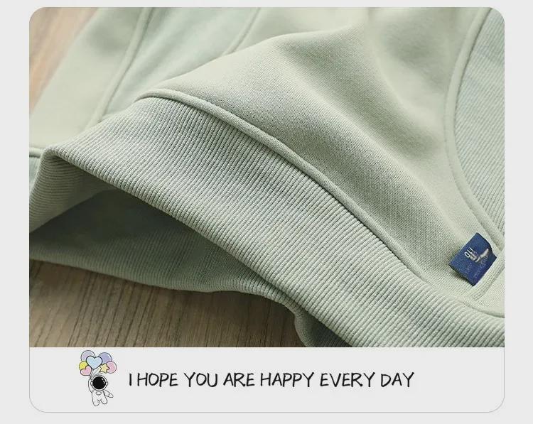 Boys' Winter 2024 Fleece Sweatshirt: Half-Zip, Long-Sleeve, Korean Style for Kids