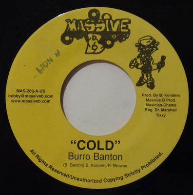 7-Zoll Schallplatte BURRO BANTON / BENITON - Cold / Kick Off MAS269 Massive B 2005 US Reggae, Ska & Dub Gebraucht