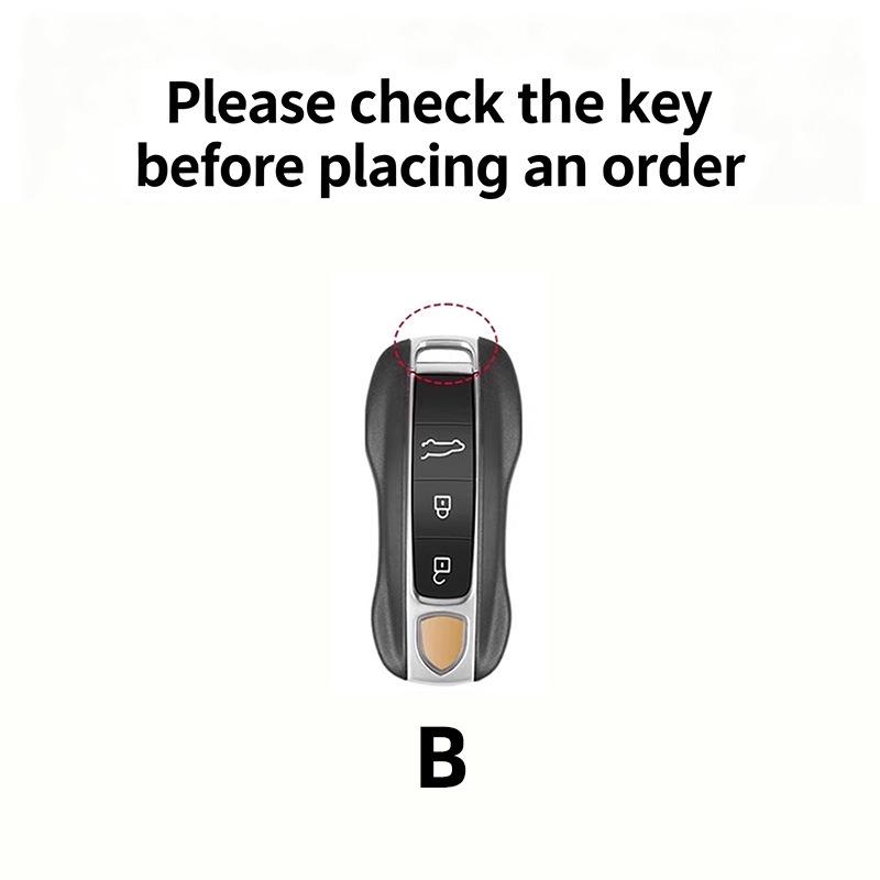 Porsche Key Shell Compatible with Macan, Cayenne, 718, Panamera, 911, Taycan, 992