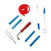 Piano Tuning Tool Set Tuning Wrench Fork Rubber Mute Wool Felt Temperament Strip Piano Tuner Kit