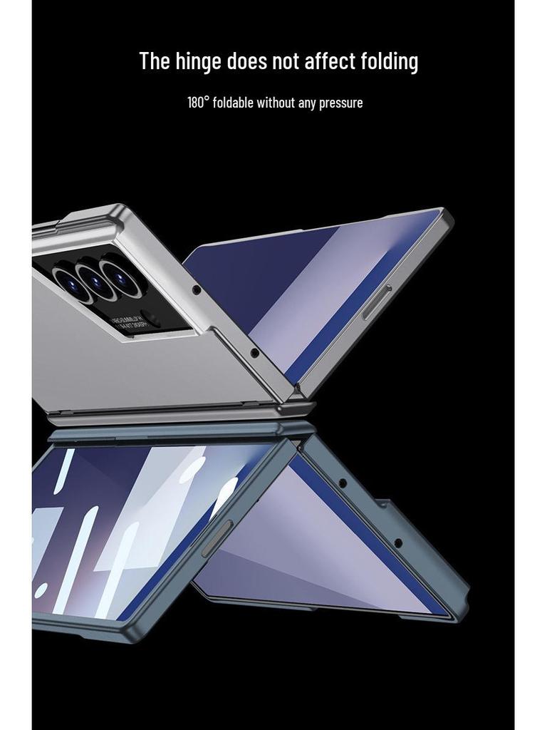 Samsung Z Fold7 Ultradünne Raptor Magnetisches Scharnier Hülle mit Integrierter Folie