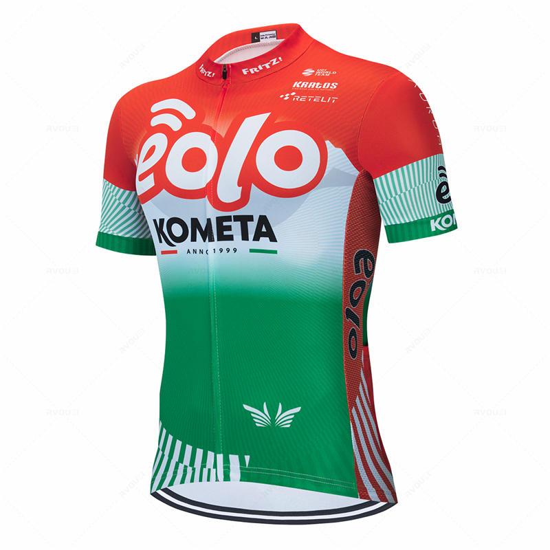 2026 Ensemble Cycliste Eolo Kometa Team Homme Maillot de Vélo Manches Courtes Kit Vêtements Vélo Vêtement Cyclisme VTT Uniforme Triathlon Maillot