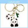 Creative Cute Panda Keychain Metal Charm For Backpacks And Bags