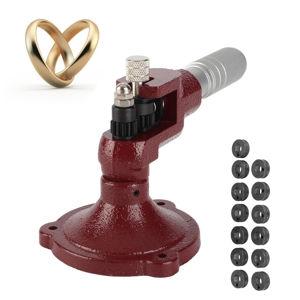 Jewelry Ring Stretcher Expander Enlarger Jewelry Making Processing Tool with 14pcs Rollers