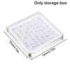 Acrylic Magnetic Seashell Display Box Seashell Clear Starfish Trinket Organizers 36/64/100 Grids Mini Seashell Storage Box