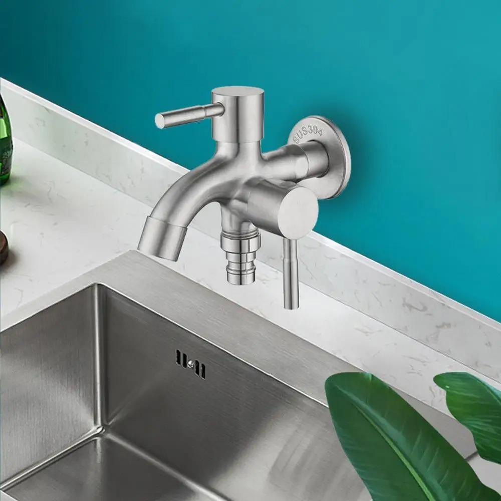 Stainless Steel Washing Machine Faucet Antiseptic Garden Water Tap  Irrigation