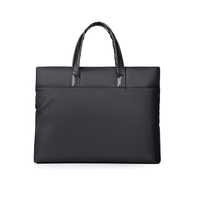 Business Briefcase Polyester Water-resistant Men's Business Light Handbag Large Capacity Computer Bag Casual Crossbody Bag